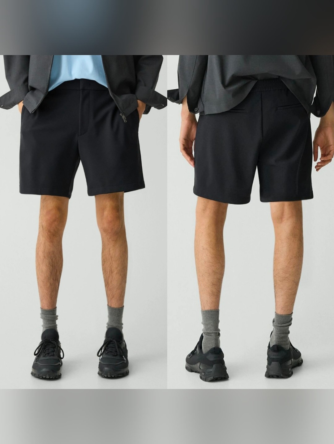$185 Theory Mens Curtis Slim Fit Internal Drawstring Shorts